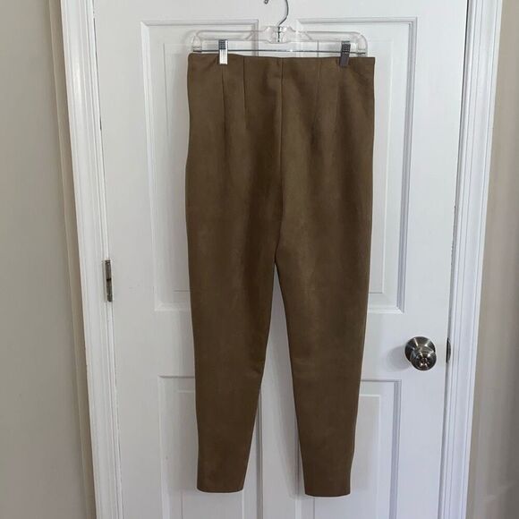 Zara faux suede pants size L - Picture 6 of 13